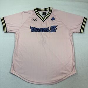Dragon‎ Ball Z Majin Buu Soccer Jersey Mens XL Pink Striped BoxLunch Exclusive